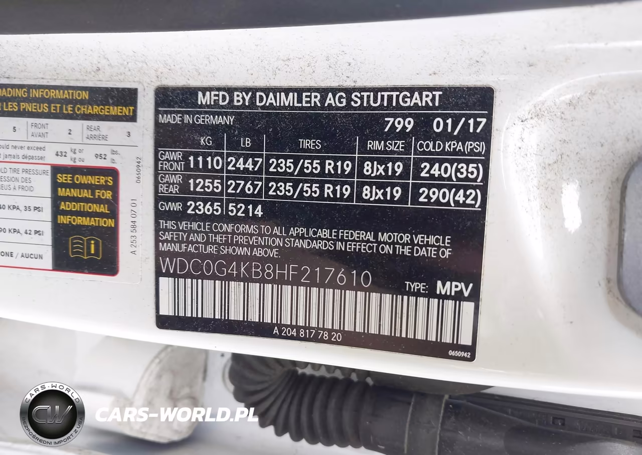 2017 Mercedes-Benz Glc 300 4Matic VIN:WDC0G4KB8HF217610 - 9