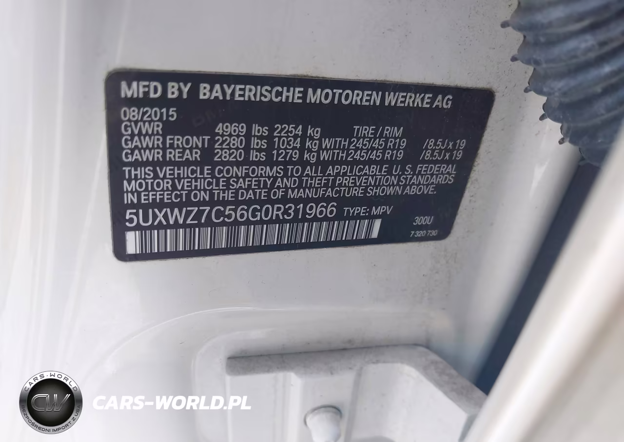 2016 BMW X3 Sdrive28I VIN:5UXWZ7C56G0R31966 - 9