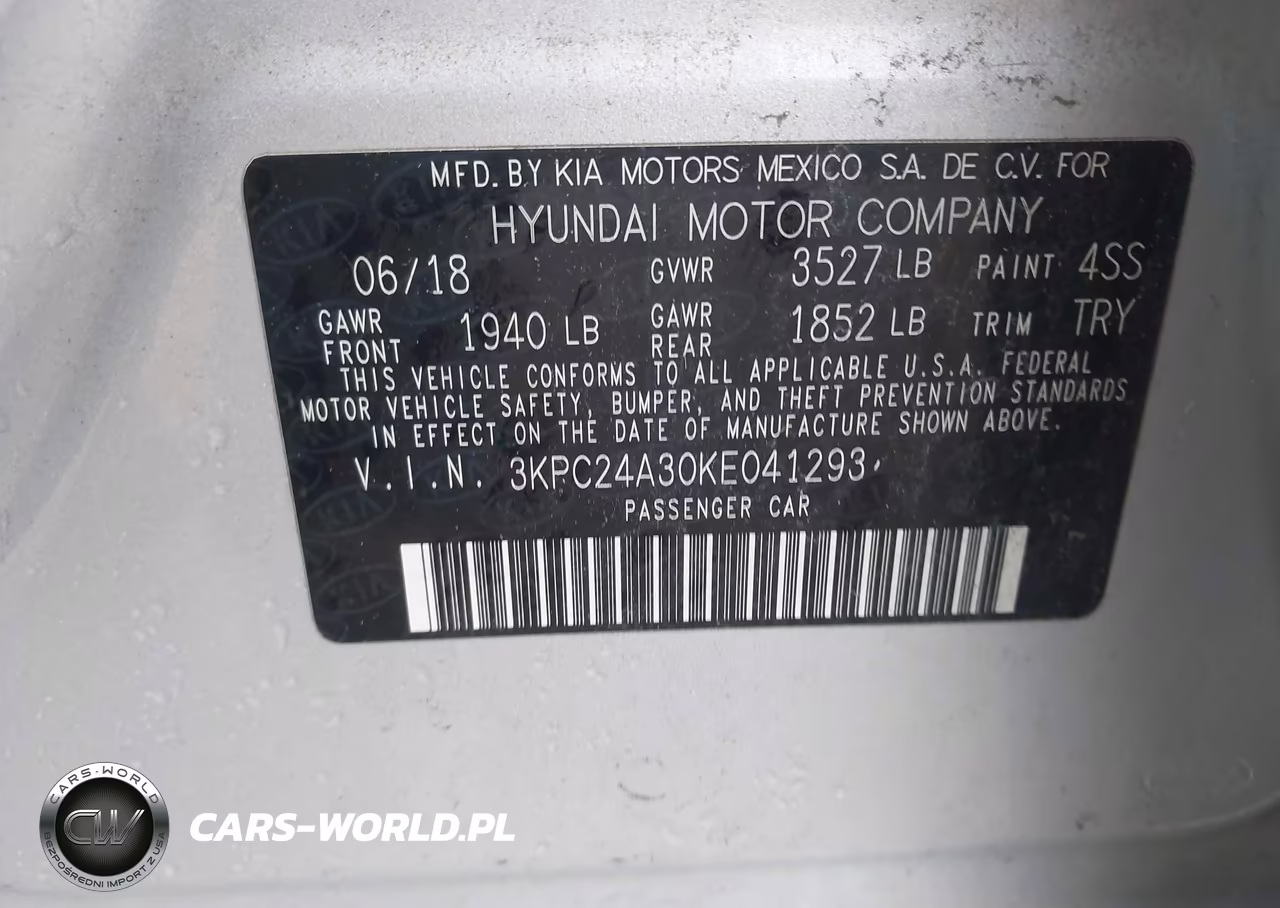 2019 Hyundai Accent Se VIN:3KPC24A30KE041293 - 9