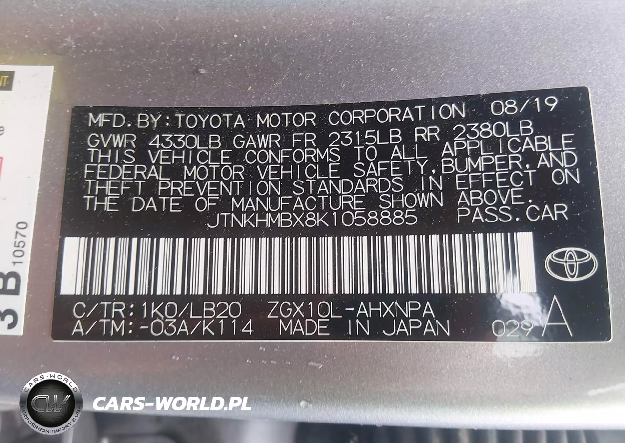 2019 Toyota C-Hr Limited VIN:JTNKHMBX8K1058885 - 9