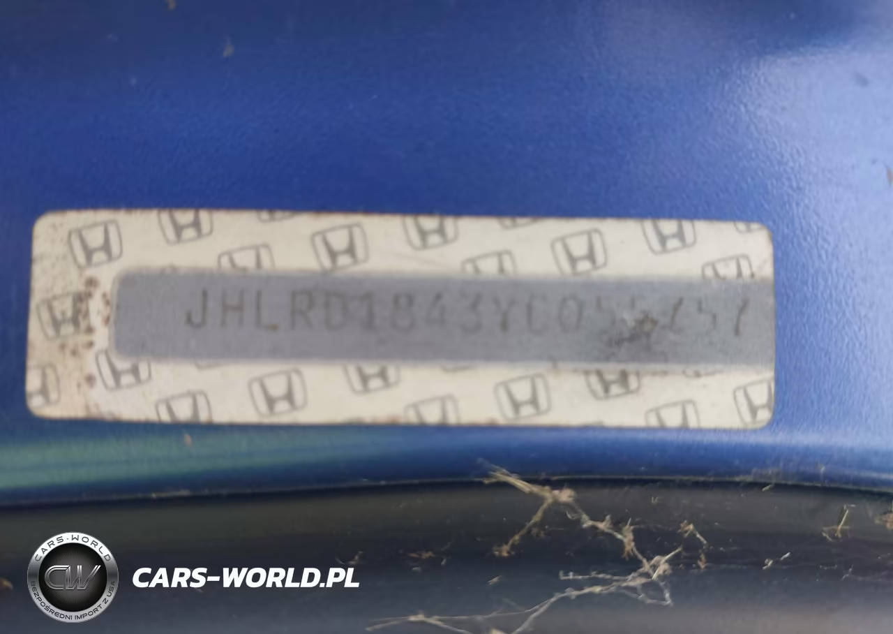 2000 Honda Cr-V Lx VIN:JHLRD1843YC055757 - 9