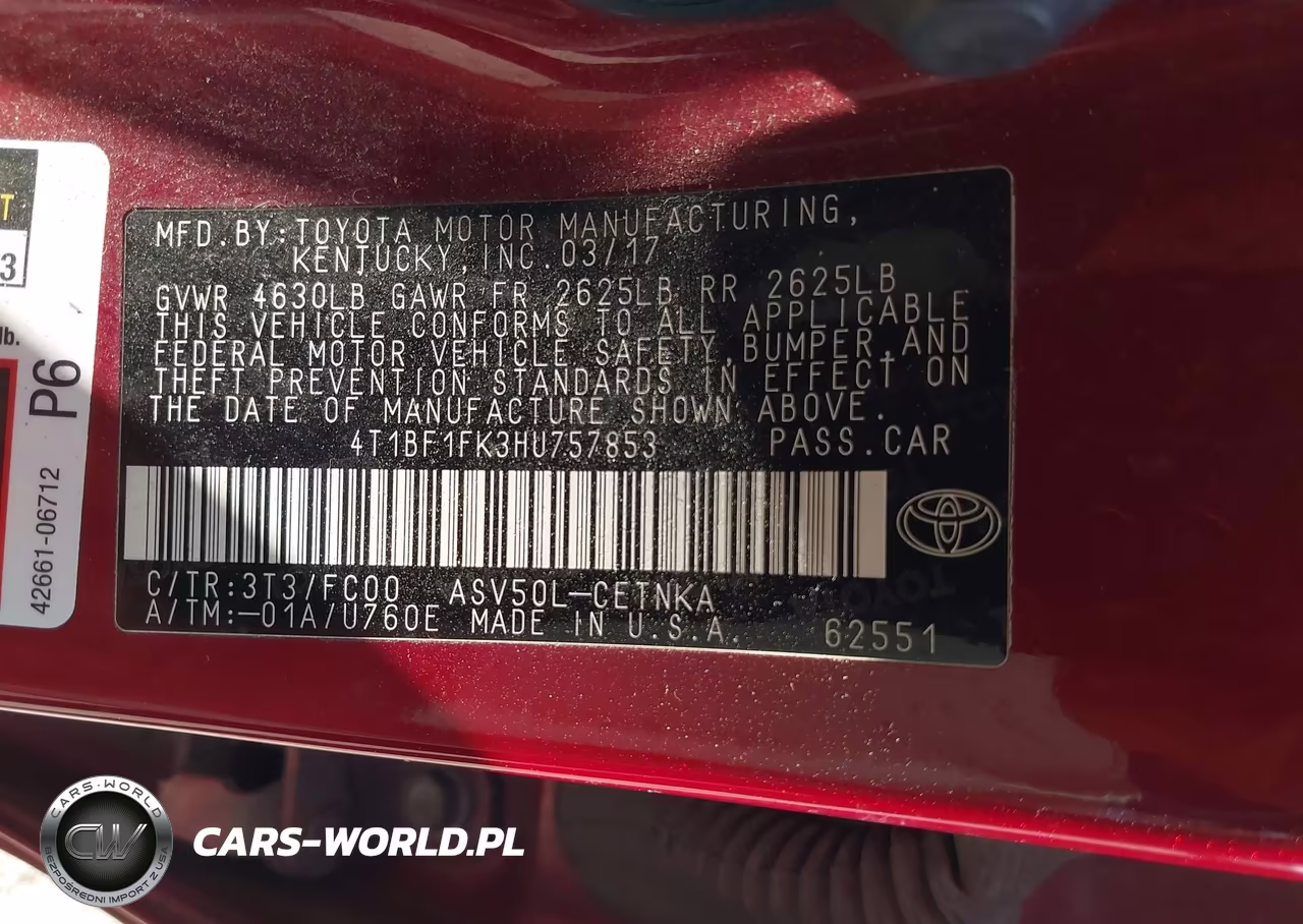 2017 Toyota Camry Le VIN:4T1BF1FK3HU757853 - 9