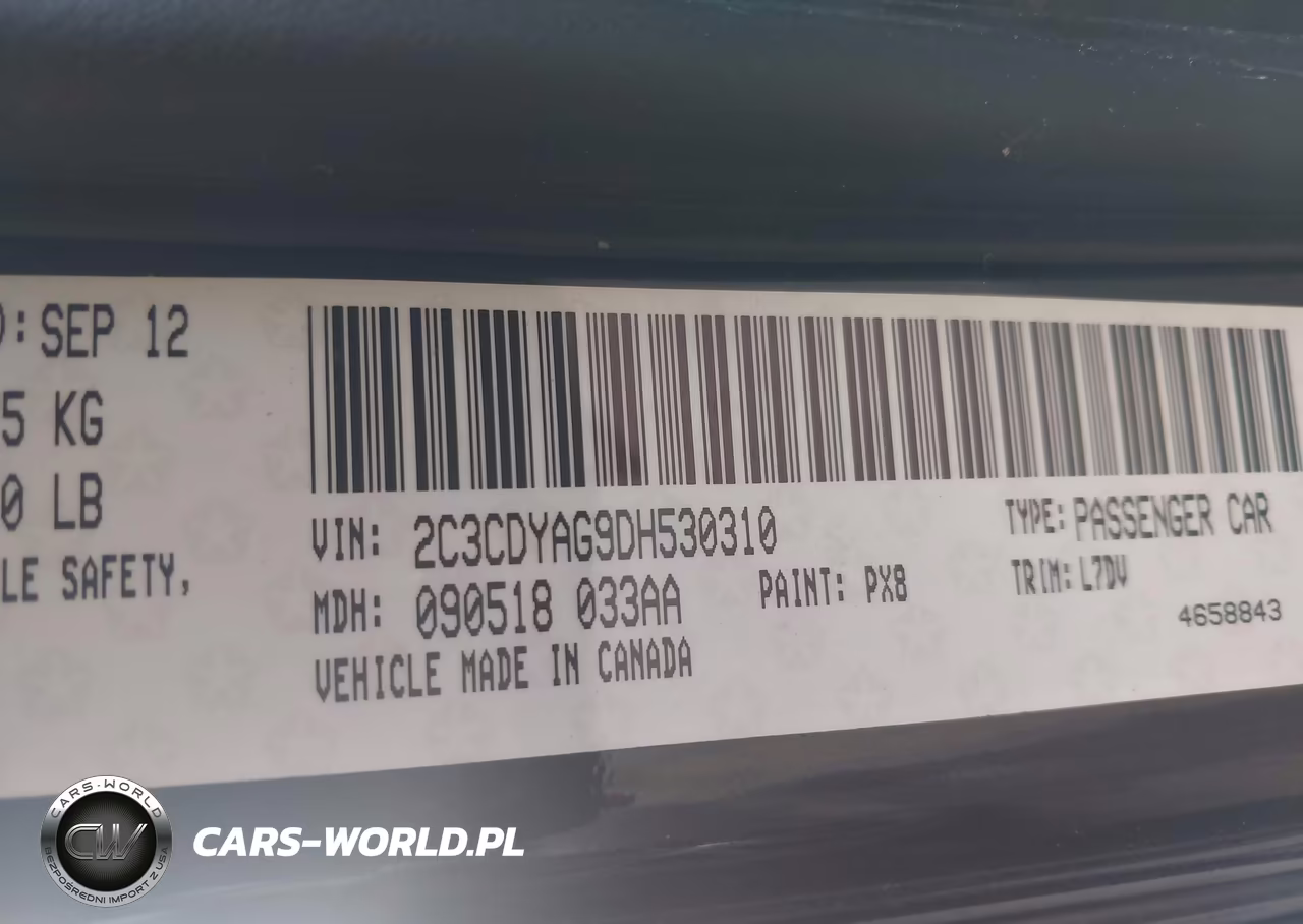 2013 Dodge Challenger Sxt VIN:2C3CDYAG9DH530310 - 9