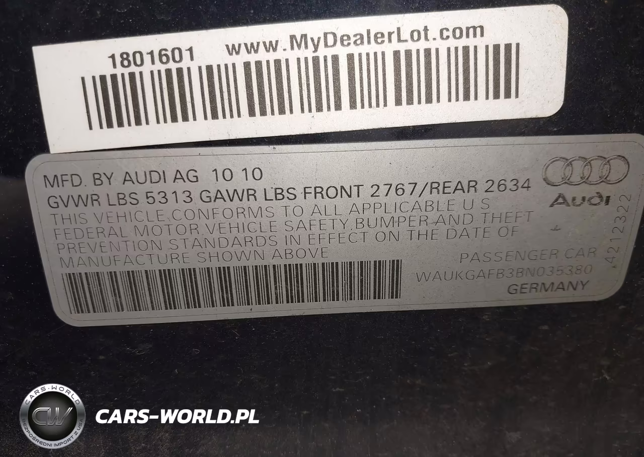 2011 Audi A6 3.0 Premium VIN:WAUKGAFB3BN035380 - 9