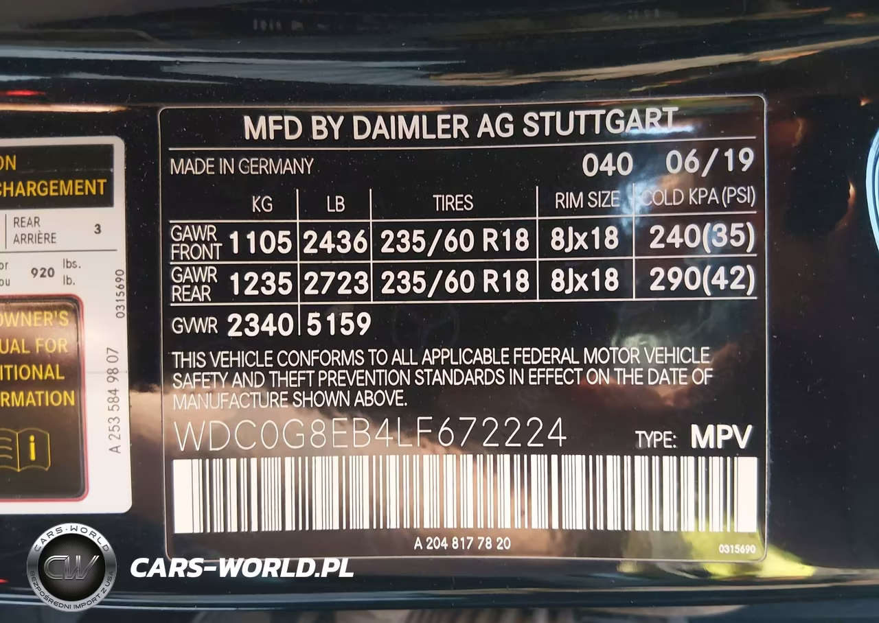 2020 Mercedes-Benz Glc 300 4Matic VIN:WDC0G8EB4LF672224 - 9