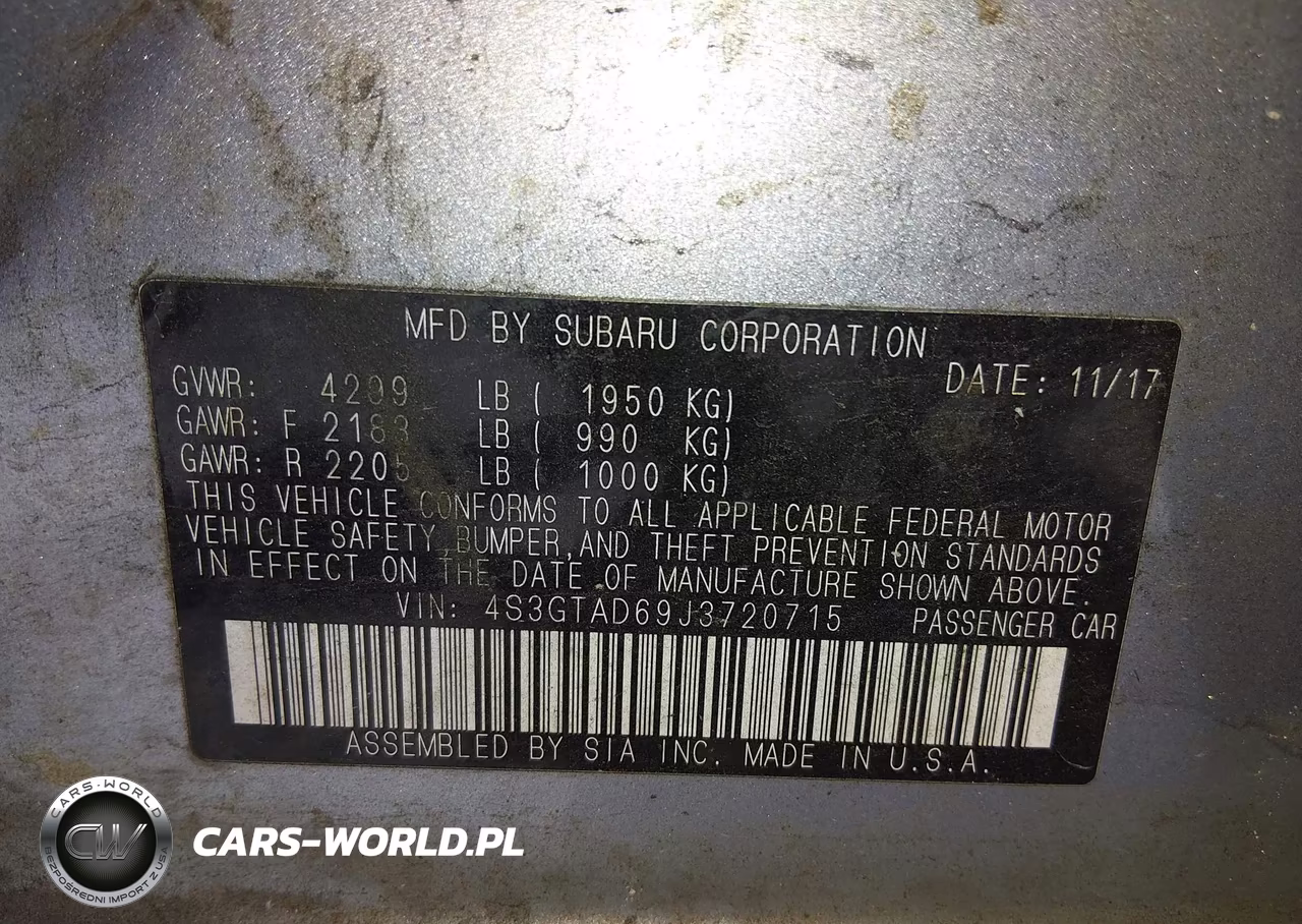 2018 Subaru Impreza 2.0I Premium VIN:4S3GTAD69J3720715 - 9