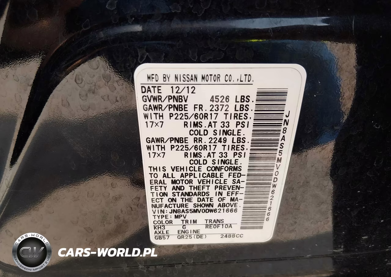 2013 Nissan Rogue Sv VIN:JN8AS5MV0DW621666 - 9