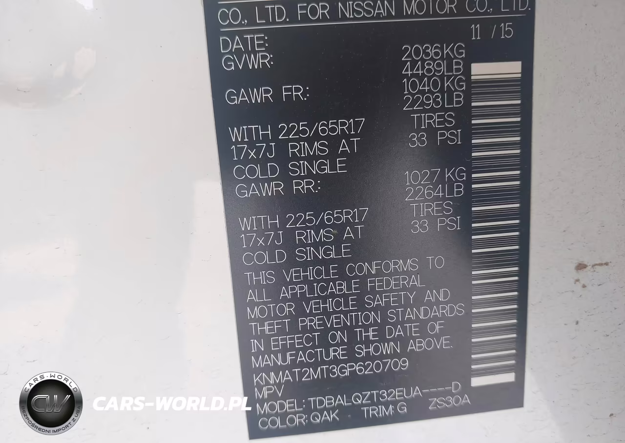 2016 Nissan Rogue Sv VIN:KNMAT2MT3GP620709 - 9