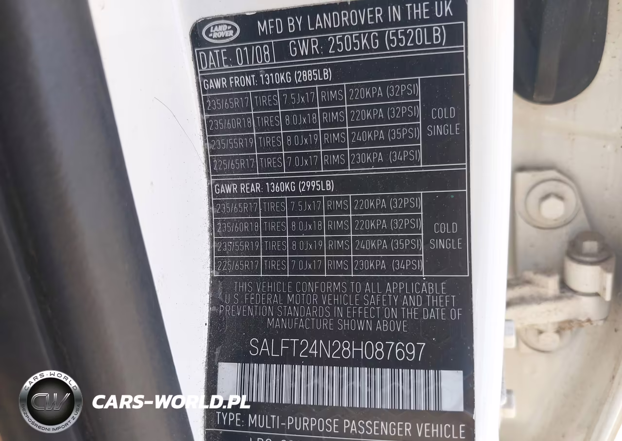 2008 Land Rover Lr2 Hse VIN:SALFT24N28H087697 - 9