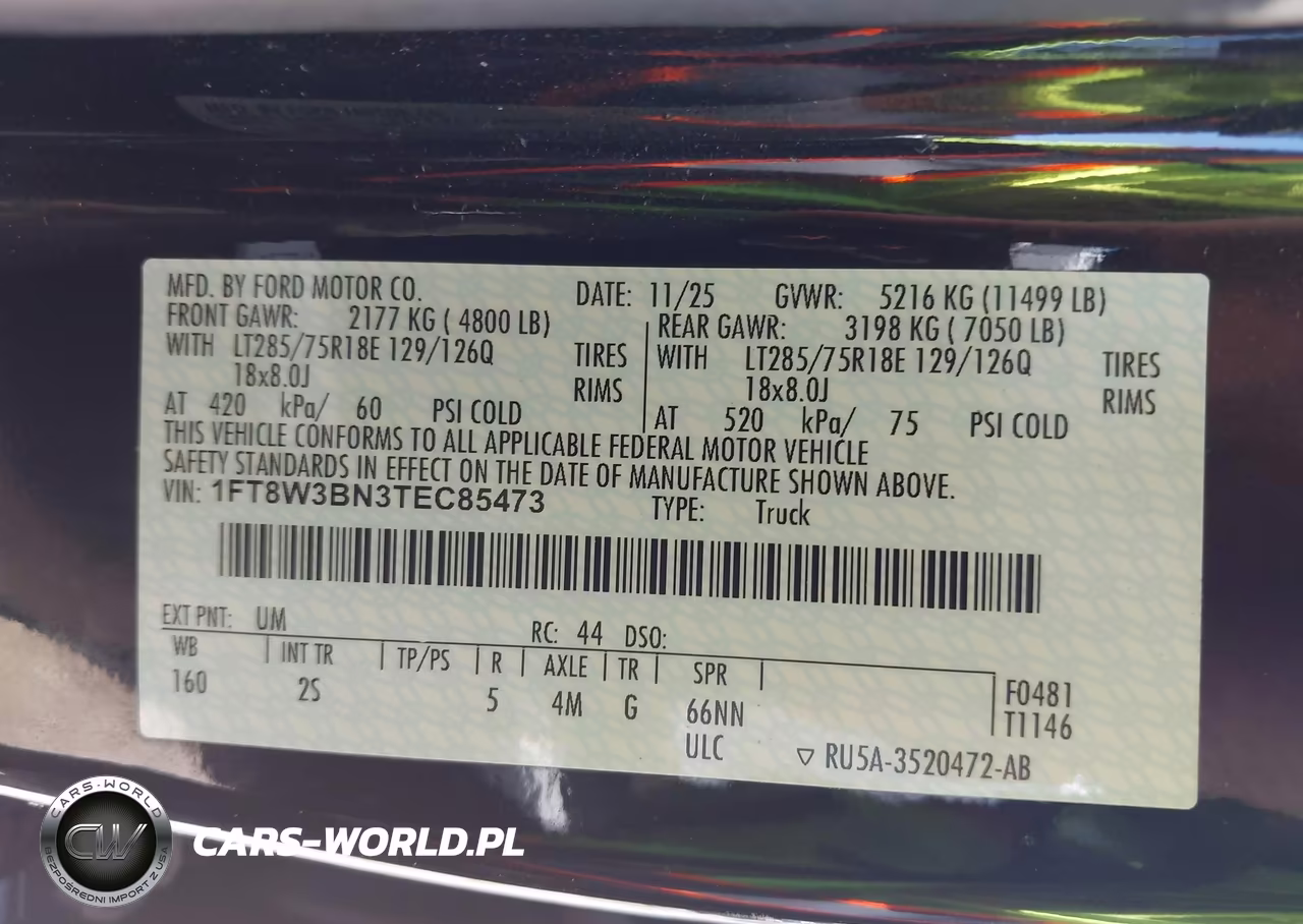 2026 Ford F-350 Xlt VIN:1FT8W3BN3TEC85473 - 9