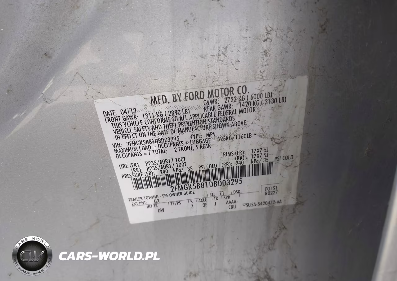 2013 Ford Flex Se VIN:2FMGK5B81DBD03295 - 9