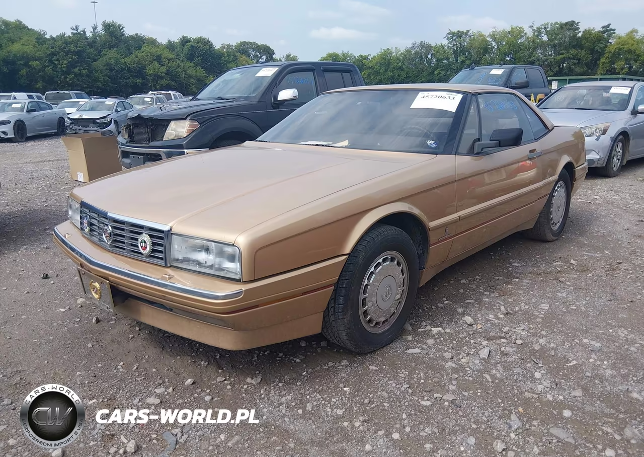 1987 CADILLAC ALLANTE VIN:1G6VR3170HU100809 - 2