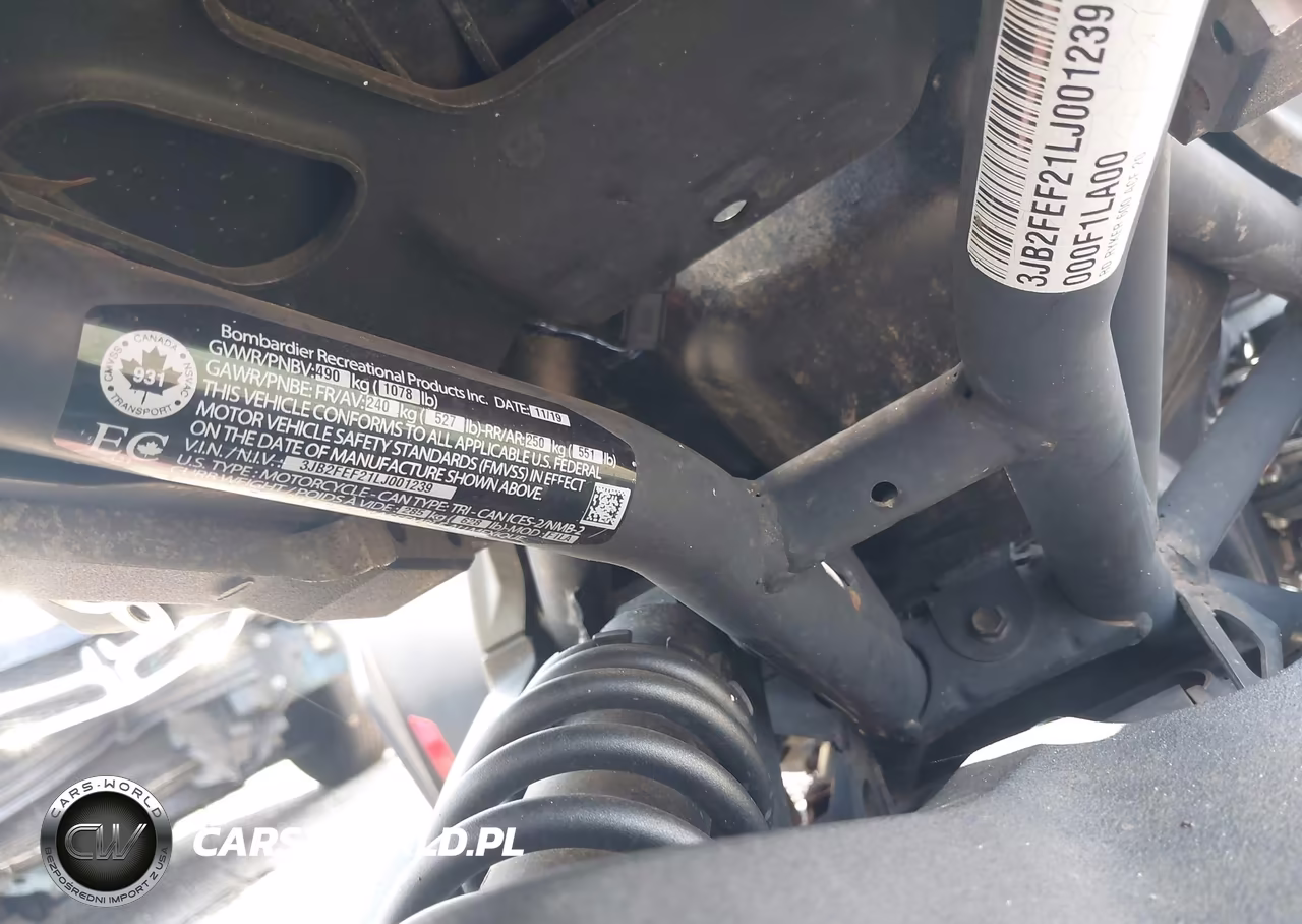 2020 Can-Am Ryker VIN:3JB2FEF21LJ001239 - 15
