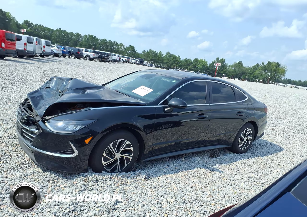 2021 Hyundai Sonata Blue VIN:KMHL24JJ0MA028205 - 14