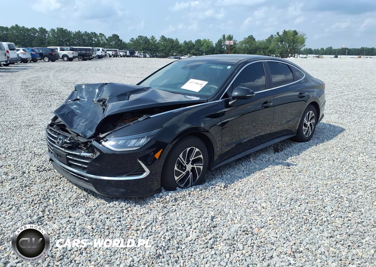 2021 Hyundai Sonata Blue VIN:KMHL24JJ0MA028205 - 2