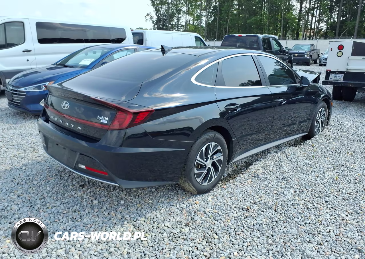 2021 Hyundai Sonata Blue VIN:KMHL24JJ0MA028205 - 4
