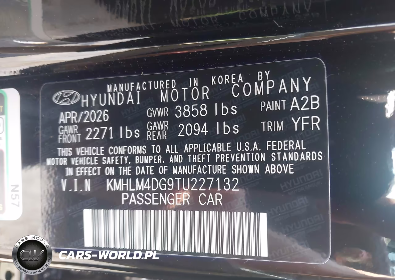 2026 Hyundai Elantra Sel Sport VIN:KMHLM4DG9TU227132 - 9