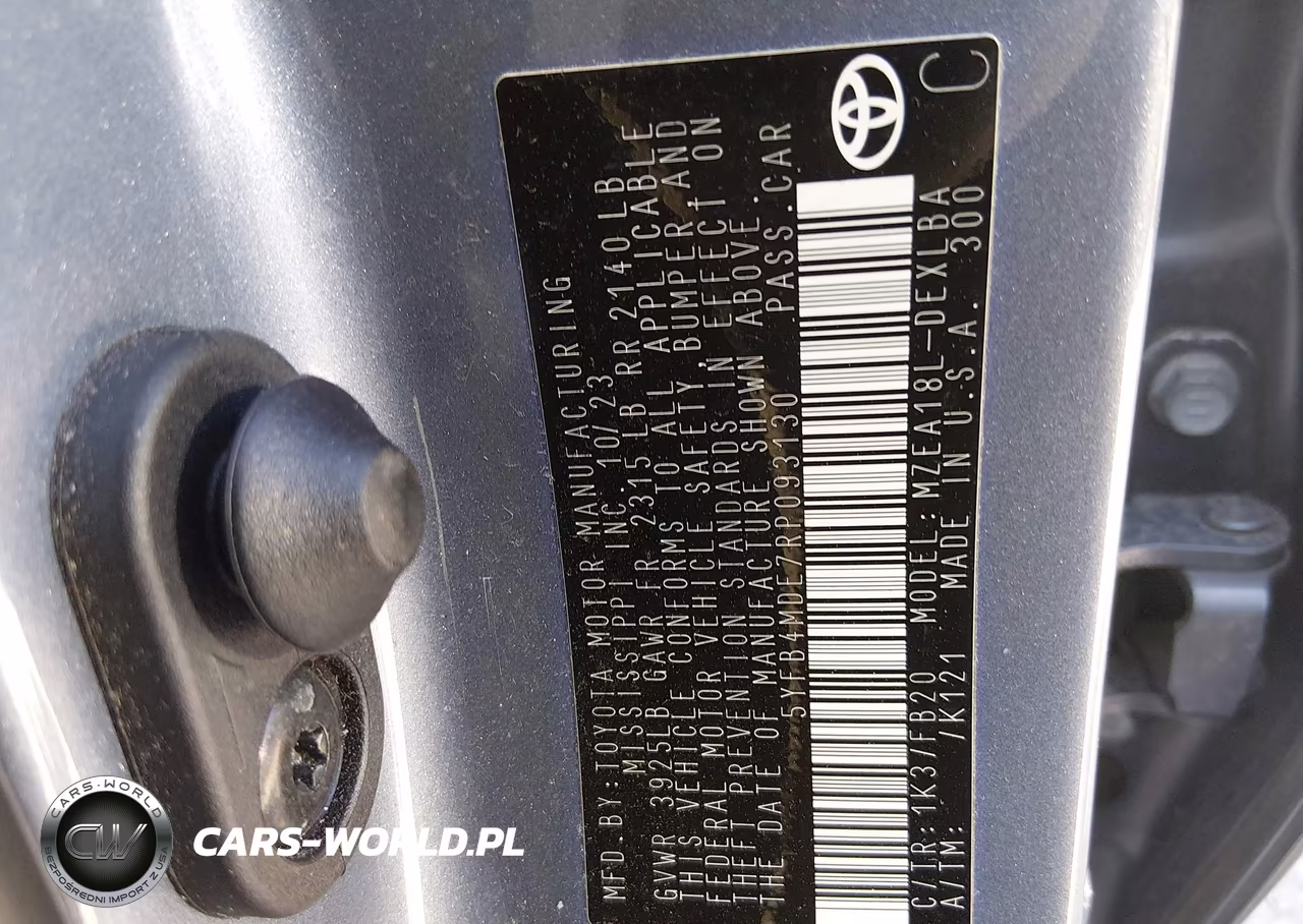 2024 Toyota Corolla Le VIN:5YFB4MDE7RP093130 - 9