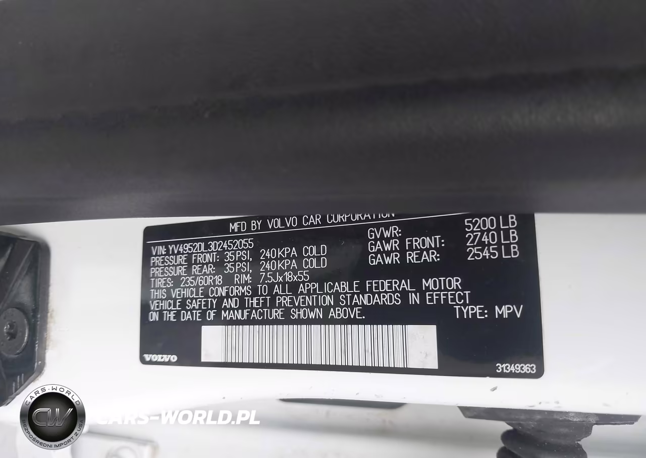 2013 Volvo Xc60 3.2 Premier VIN:YV4952DL3D2452055 - 9