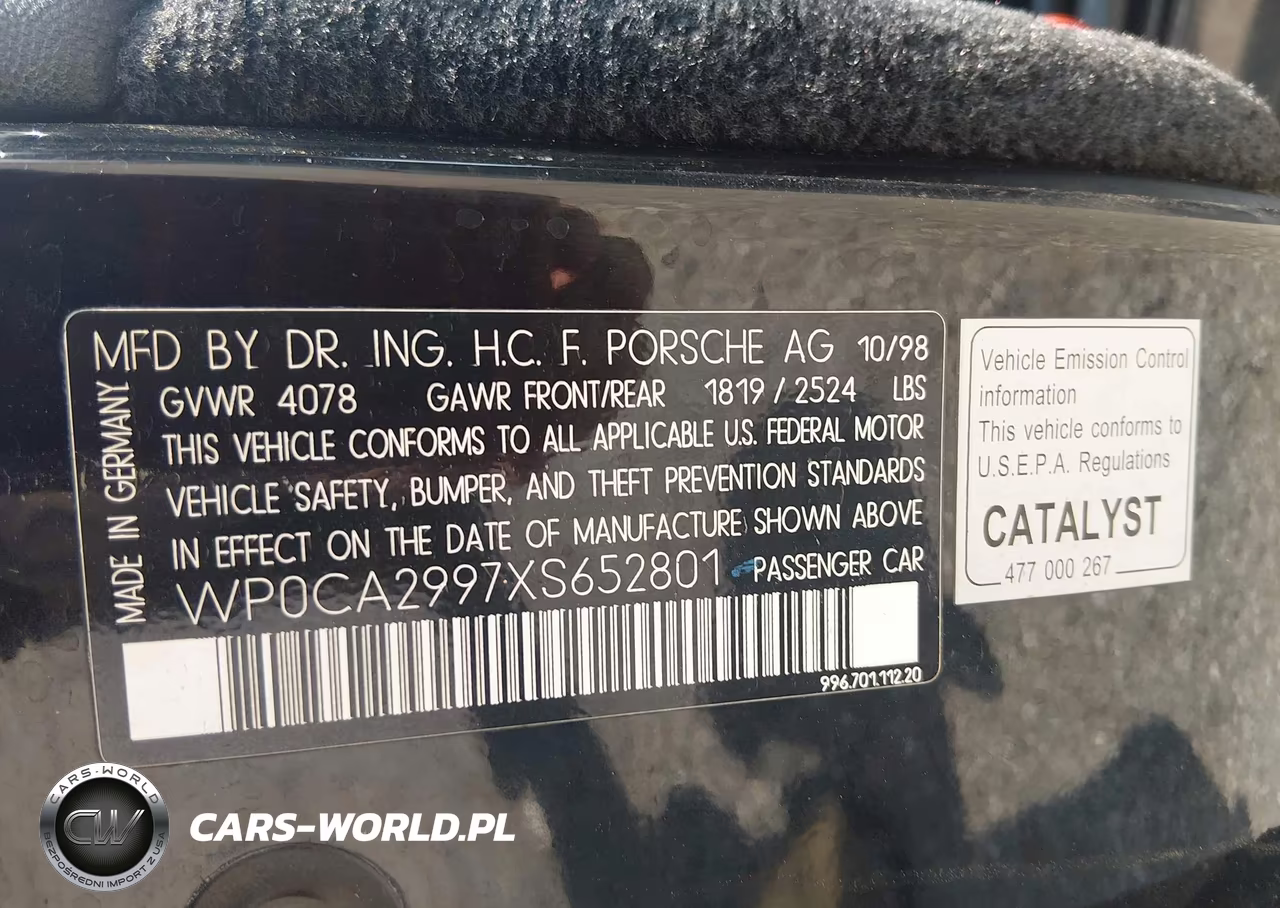 1999 Porsche 911 Carrera-Carrera 4 VIN:WP0CA299TXS652801 - 9