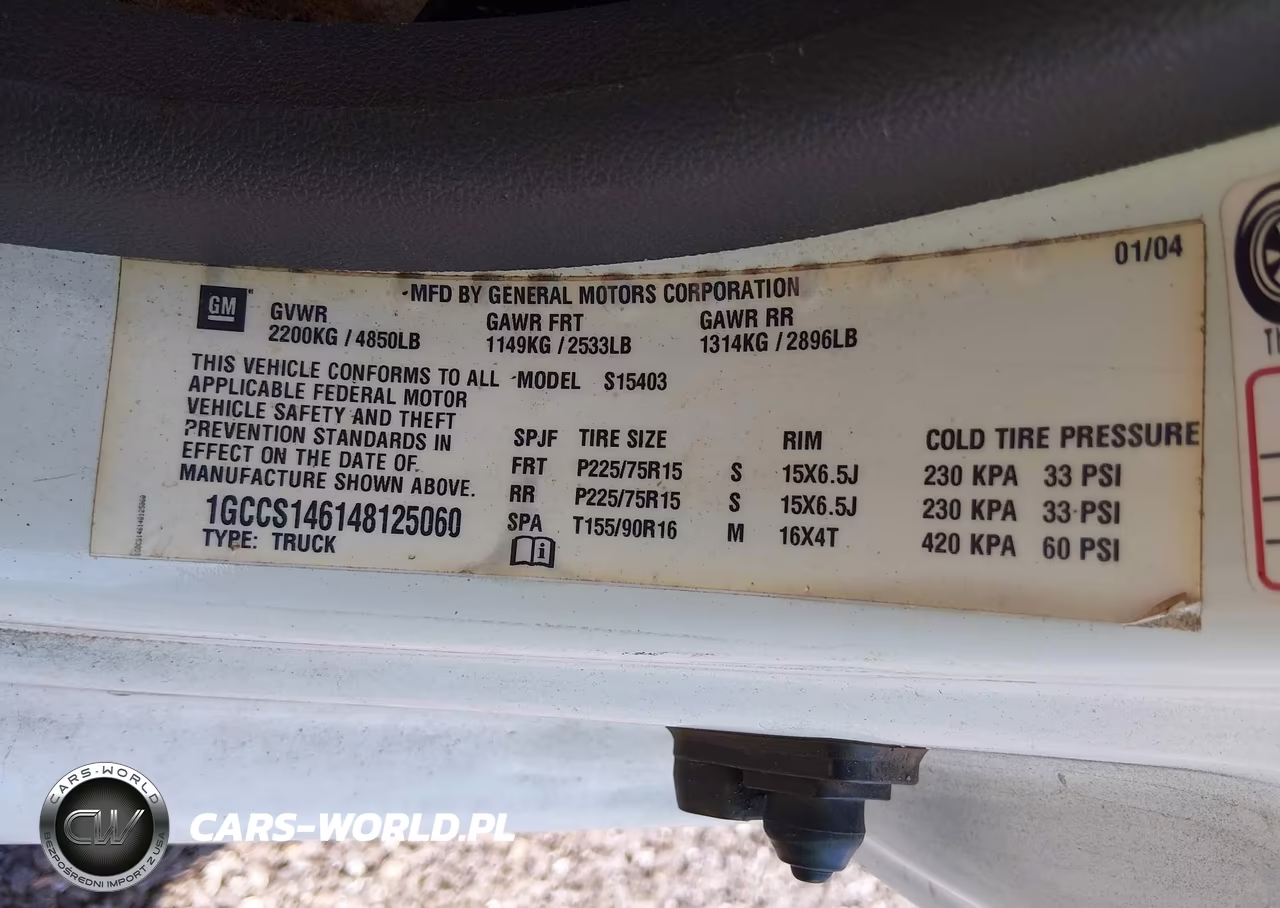 2004 Chevrolet Colorado Ls VIN:1GCCS146148125060 - 9