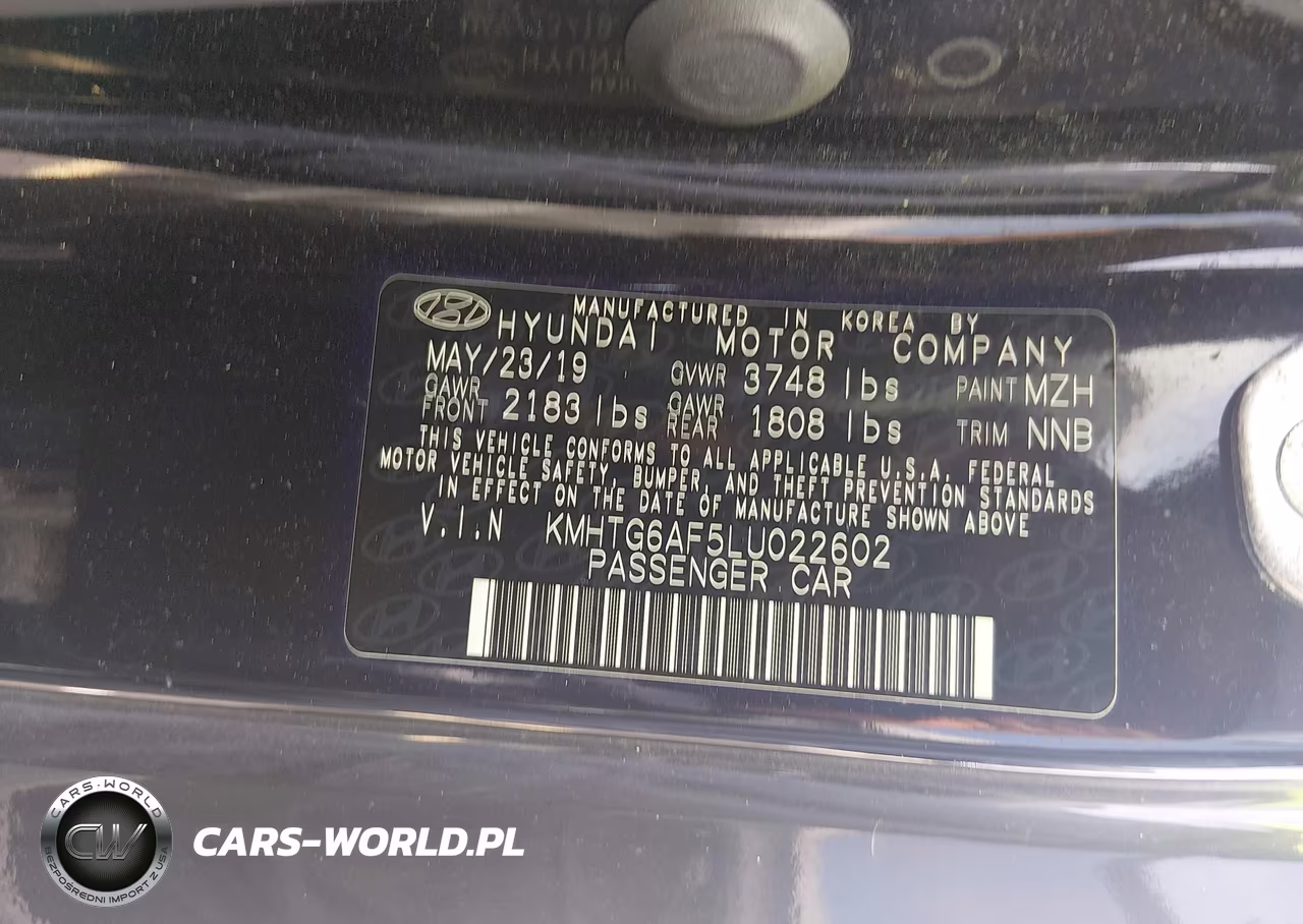 2020 Hyundai Veloster 2.0 VIN:KMHTG6AF5LU022602 - 9