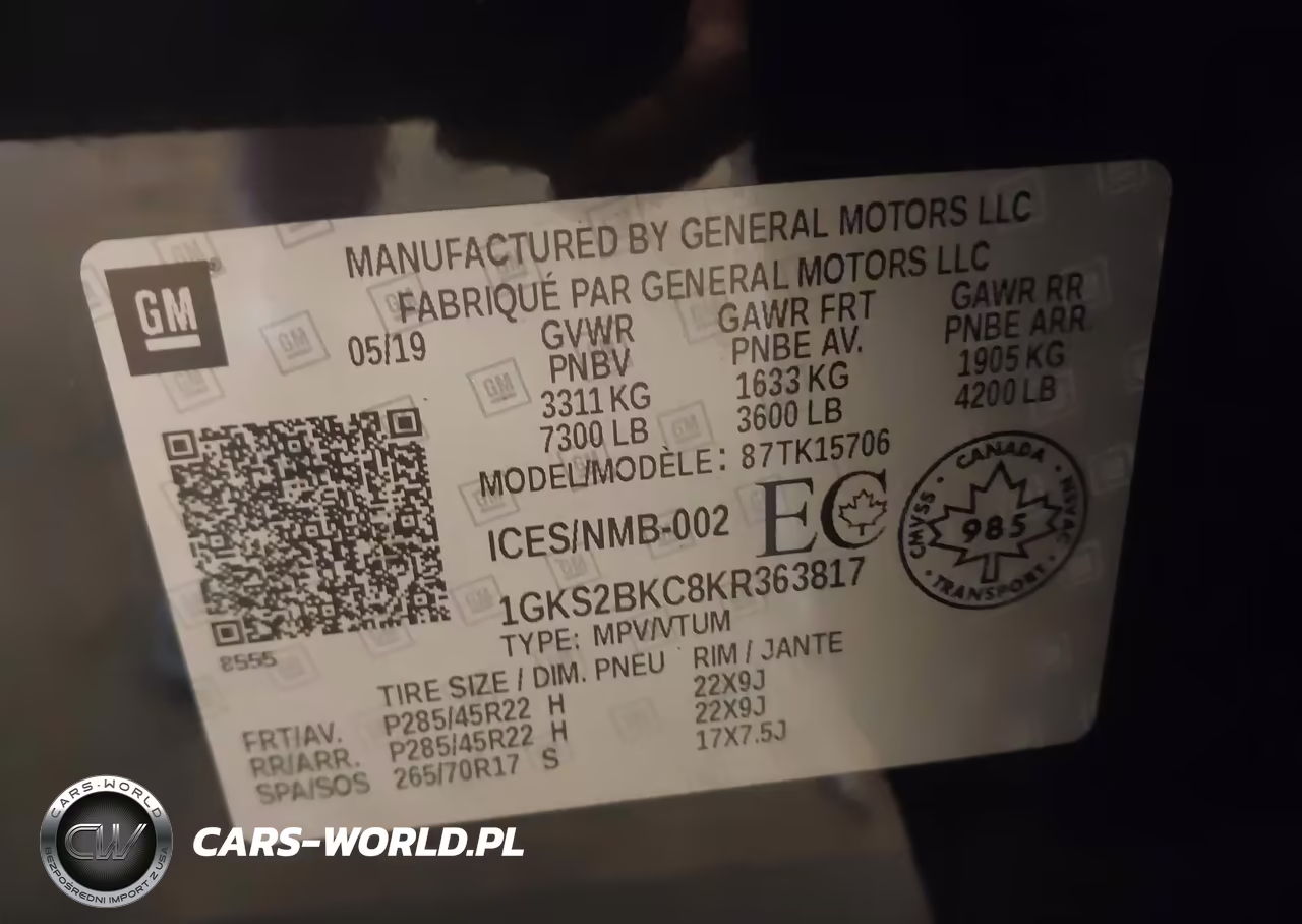 2019 GMC Yukon Slt VIN:1GKS2BKC8KR363817 - 9