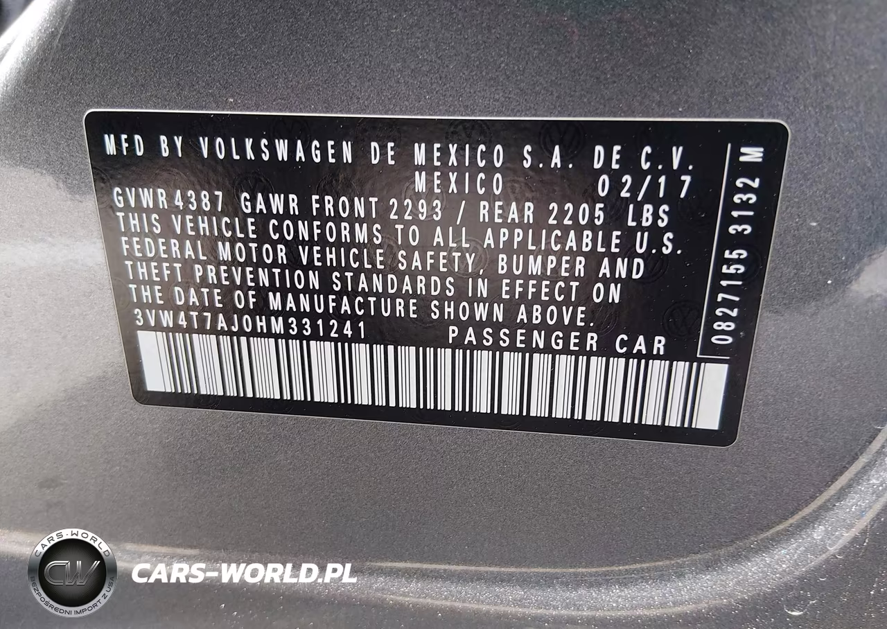 2017 Volkswagen Jetta Gli VIN:3VW4T7AJ0HM331241 - 9