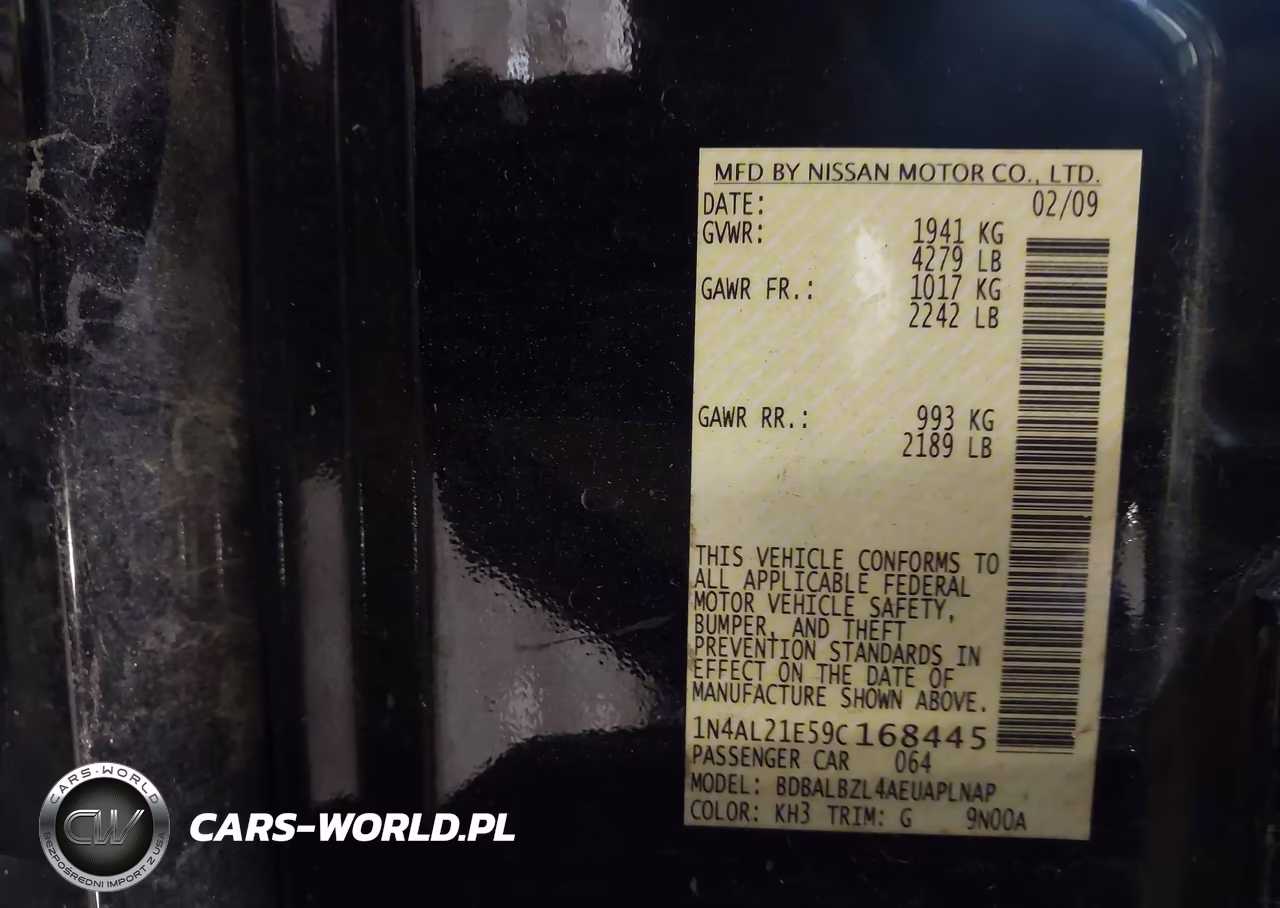 2009 Nissan Altima 2.5 S VIN:1N4AL21E59C168445 - 9