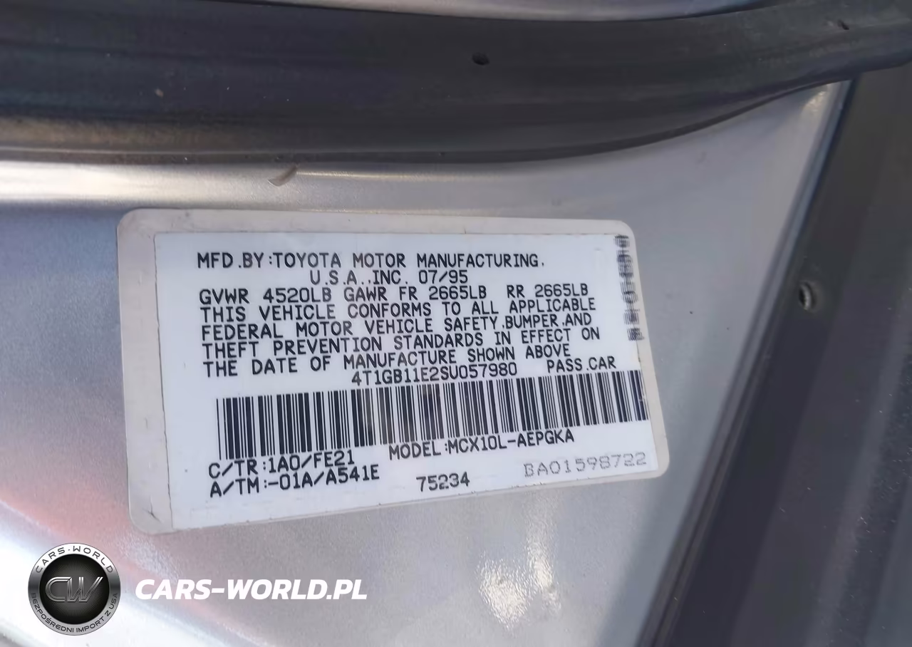 1995 Toyota Avalon Xls VIN:4T1GB11E2SU057980 - 9