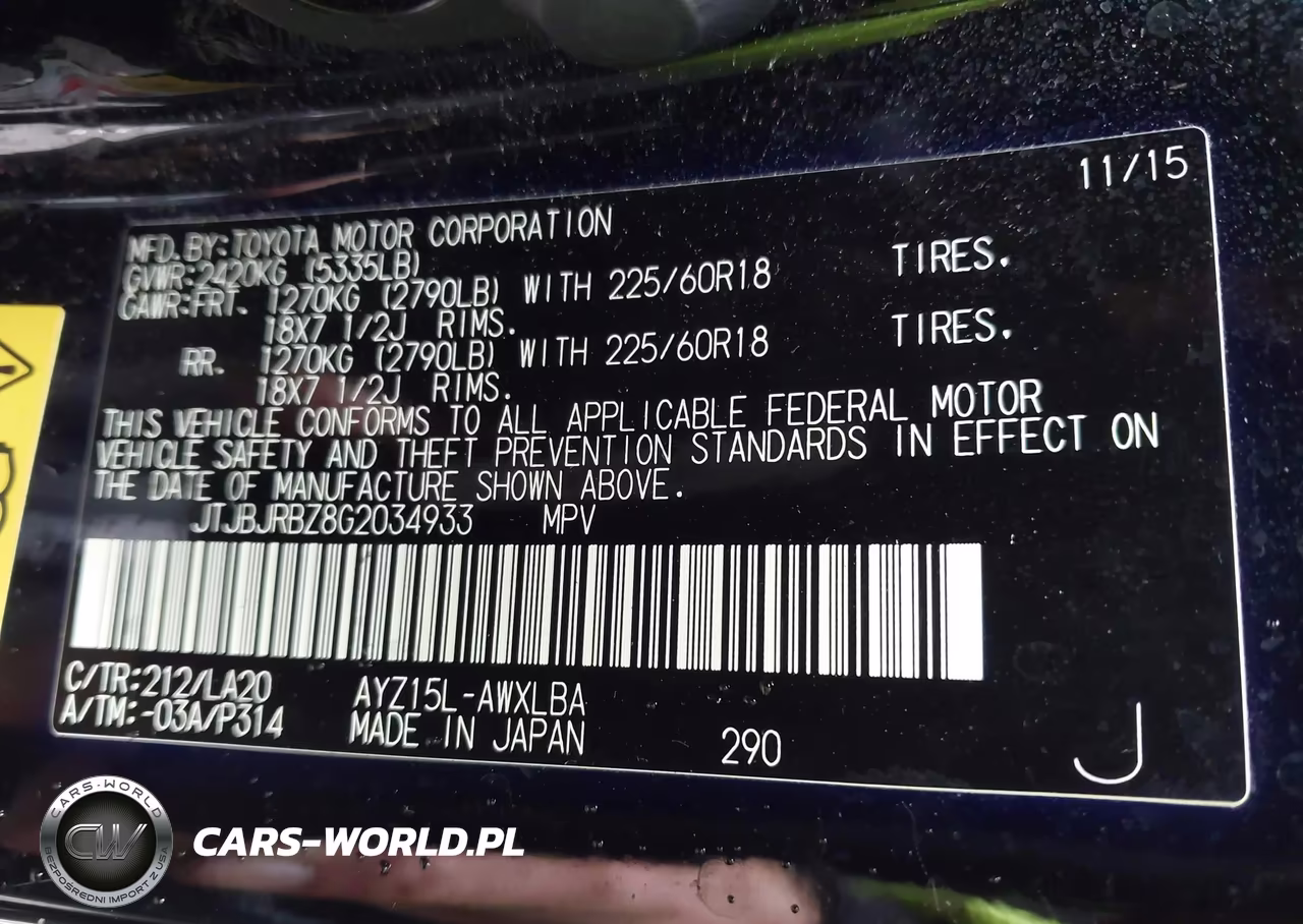 2016 Lexus Nx 300H VIN:JTJBJRBZ8G2034933 - 9