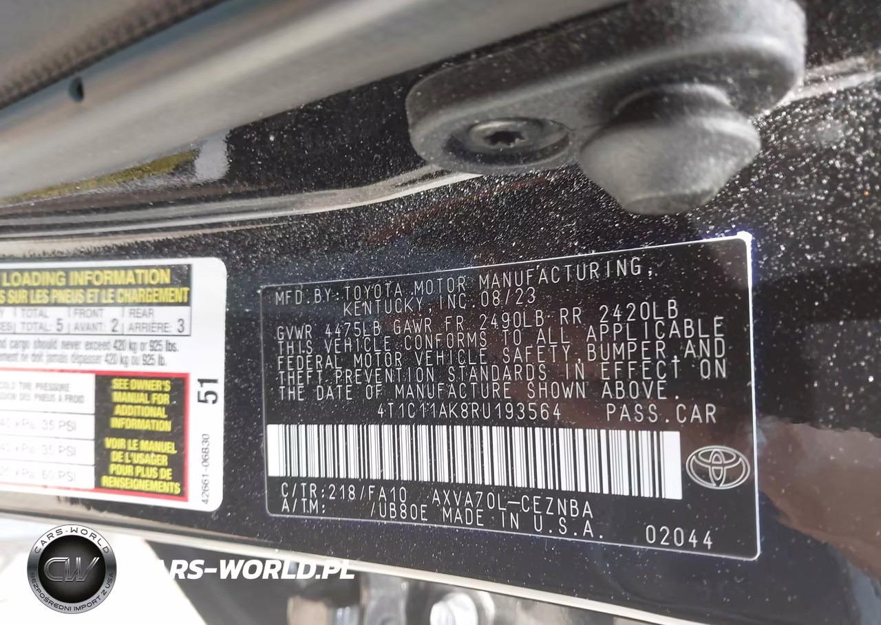2024 Toyota Camry Le VIN:4T1C11AK8RU193564 - 9