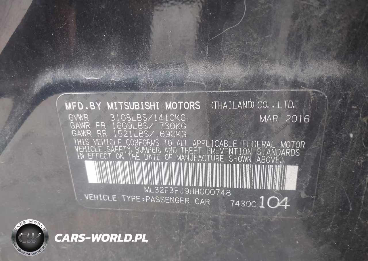 2017 Mitsubishi Mirage G4 Es VIN:ML32F3FJ9HH000748 - 9