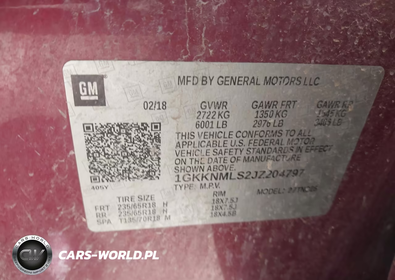 2018 GMC Acadia Slt-1 VIN:1GKKNMLS2JZ204797 - 9