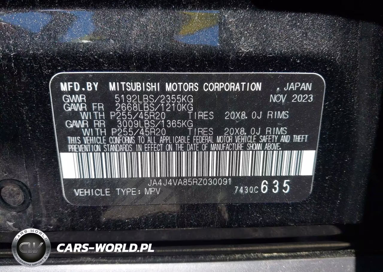 2024 Mitsubishi Outlander Se 2.5 S-Awc VIN:JA4J4VA85RZ030091 - 9
