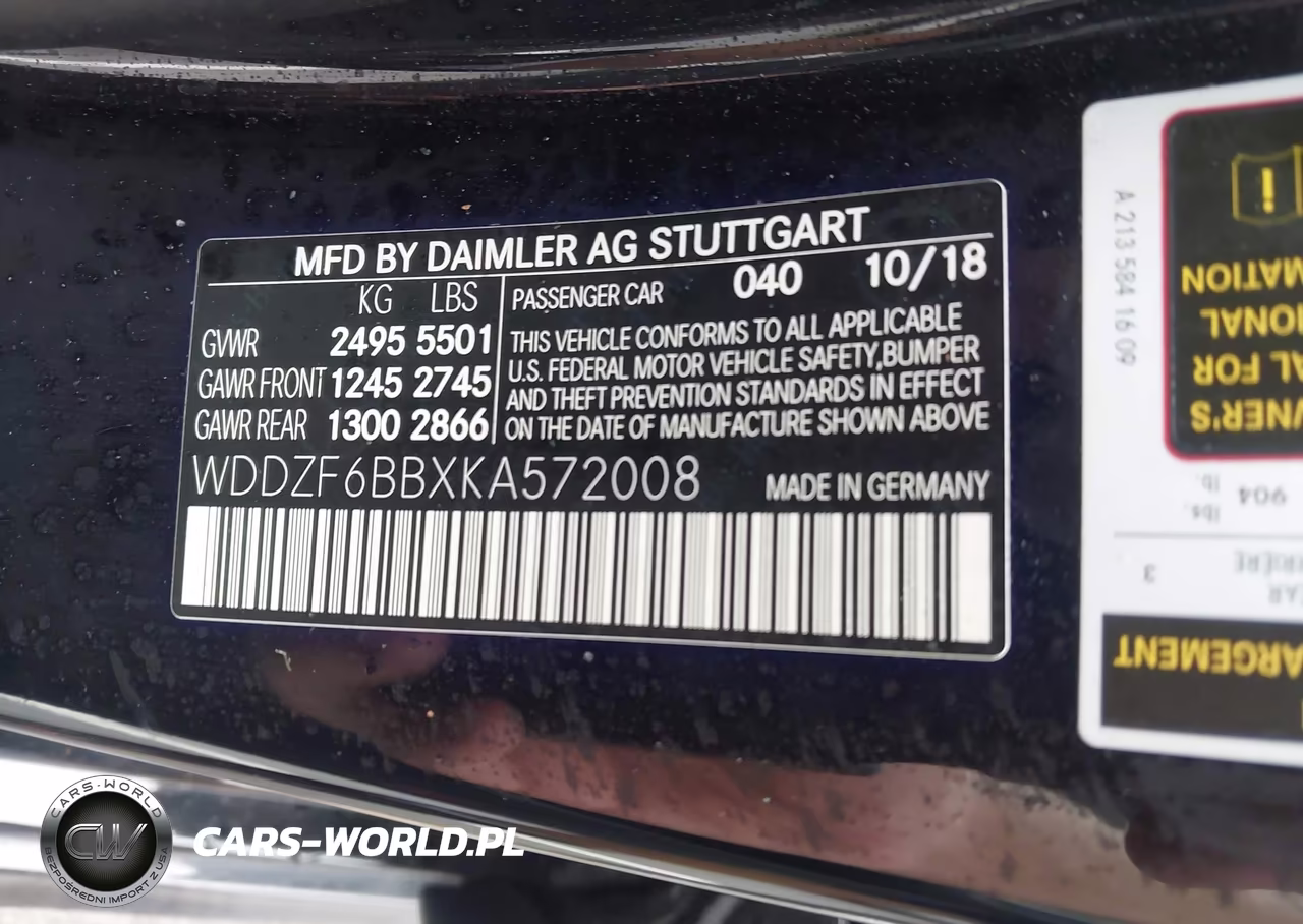 2019 Mercedes-Benz Amg E 53 4Matic VIN:WDDZF6BBXKA572008 - 9