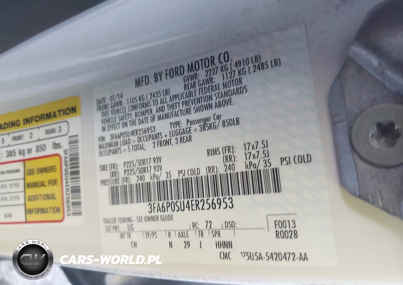 2014 Ford Fusion Energi Titanium VIN:3FA6P0SU4ER256953 - 9