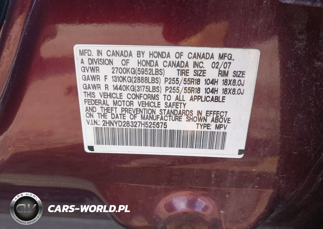 2007 Acura Mdx Technology Package VIN:2HNYD28327H525675 - 9