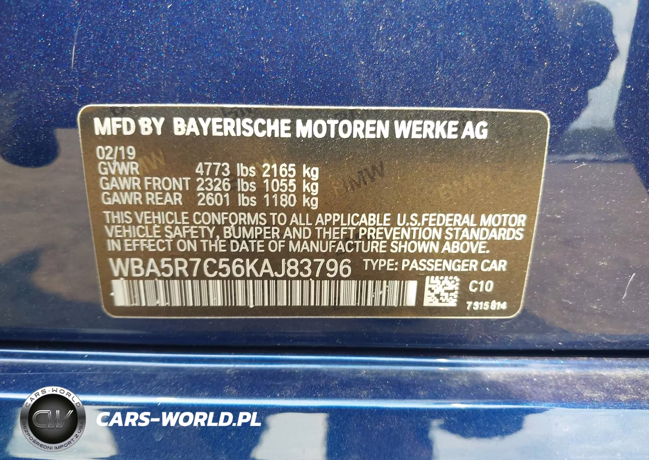 2019 BMW 330I xDrive VIN:WBA5R7C56KAJ83796 - 9