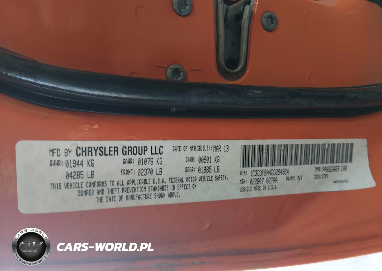 2013 Dodge Dart Sxt VIN:1C3CDFBA4DD294824 - 9