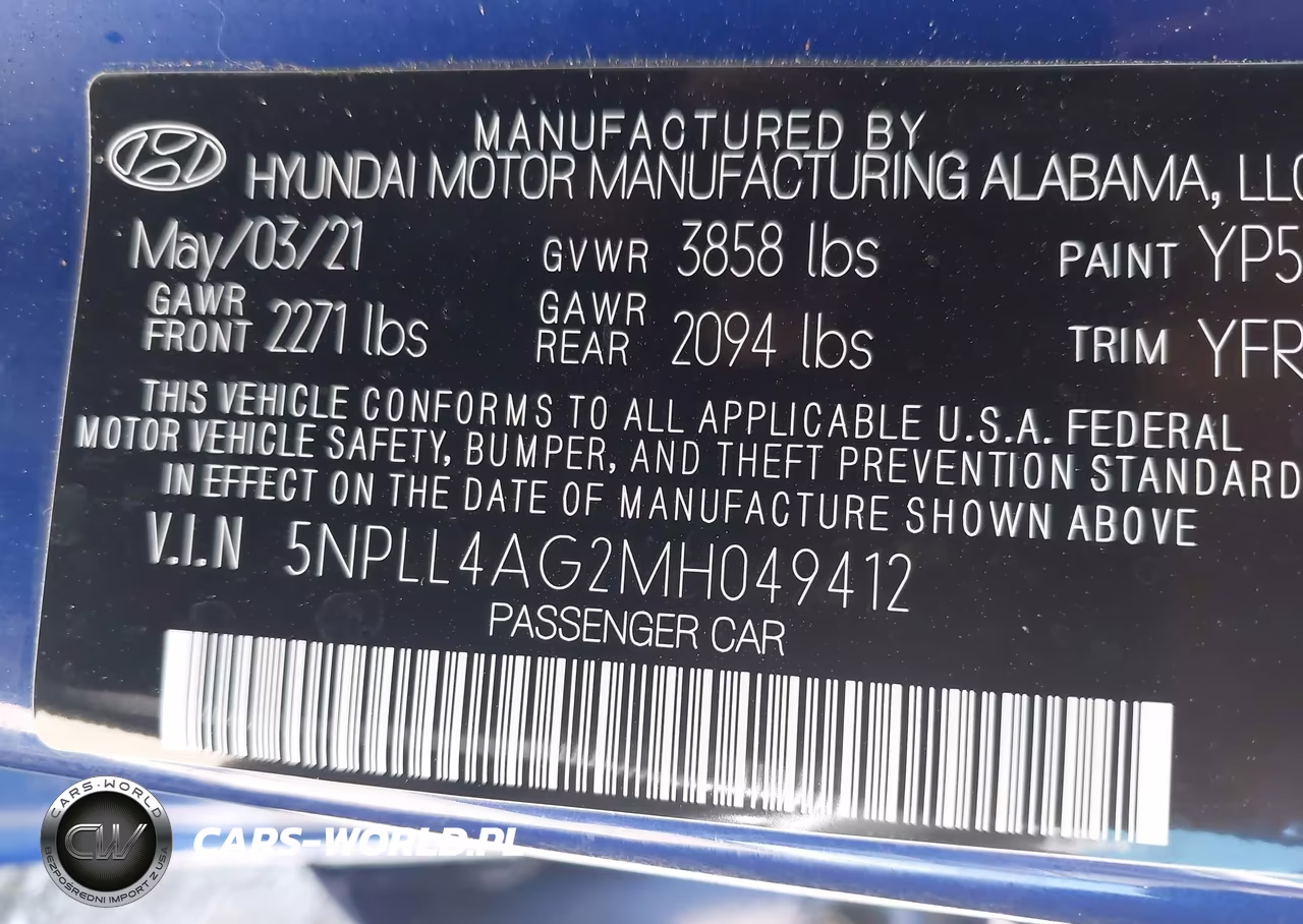 2021 Hyundai Elantra Se VIN:5NPLL4AG2MH049412 - 9