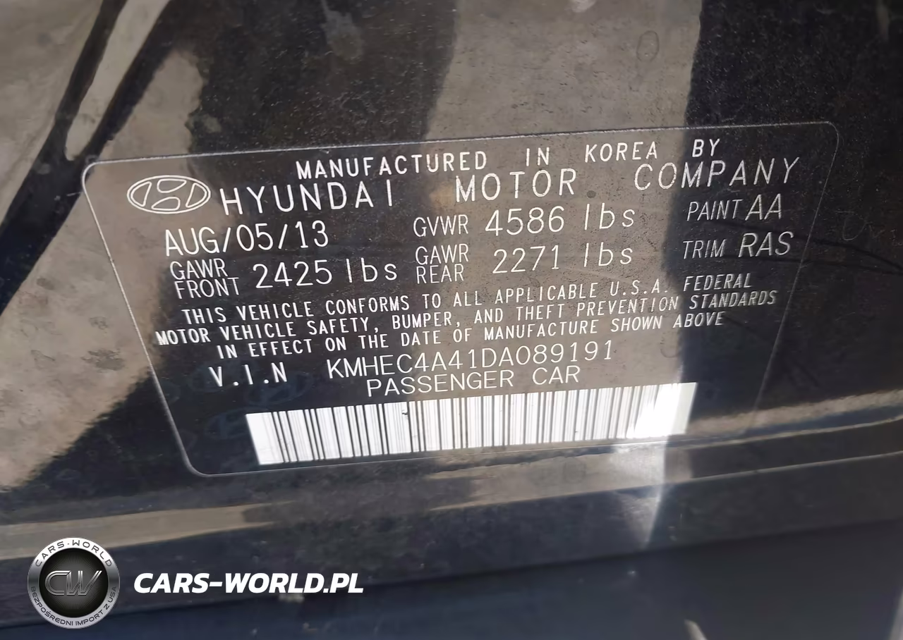 2013 Hyundai Sonata Hybrid Limited VIN:KMHEC4A41DA089191 - 9