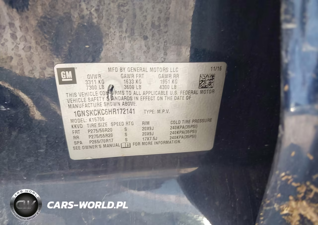 2017 Chevrolet Tahoe Premier VIN:1GNSKCKC6HR172141 - 9