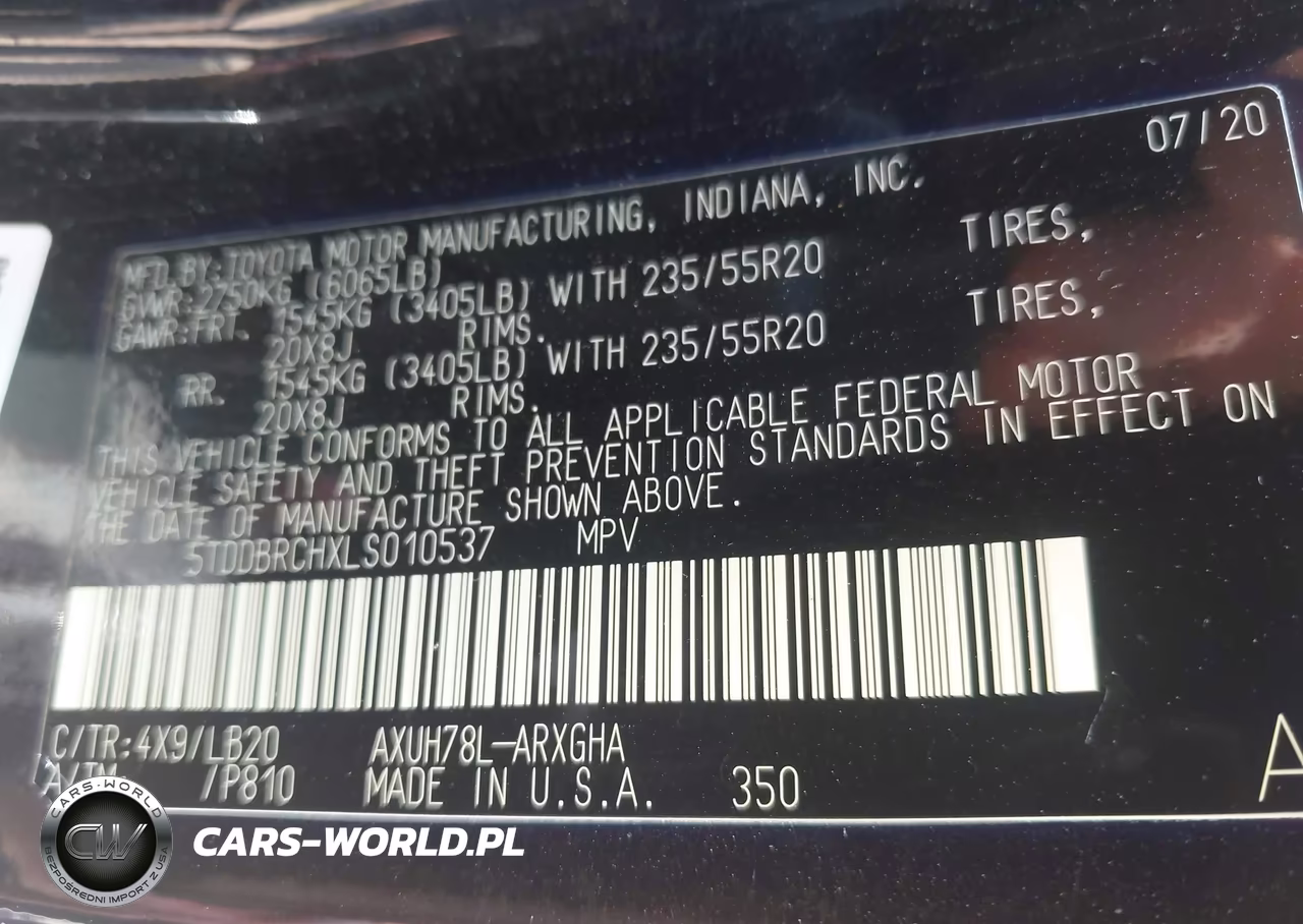 2020 Toyota Highlander Hybrid Limited VIN:5TDDBRCHXLS010537 - 9