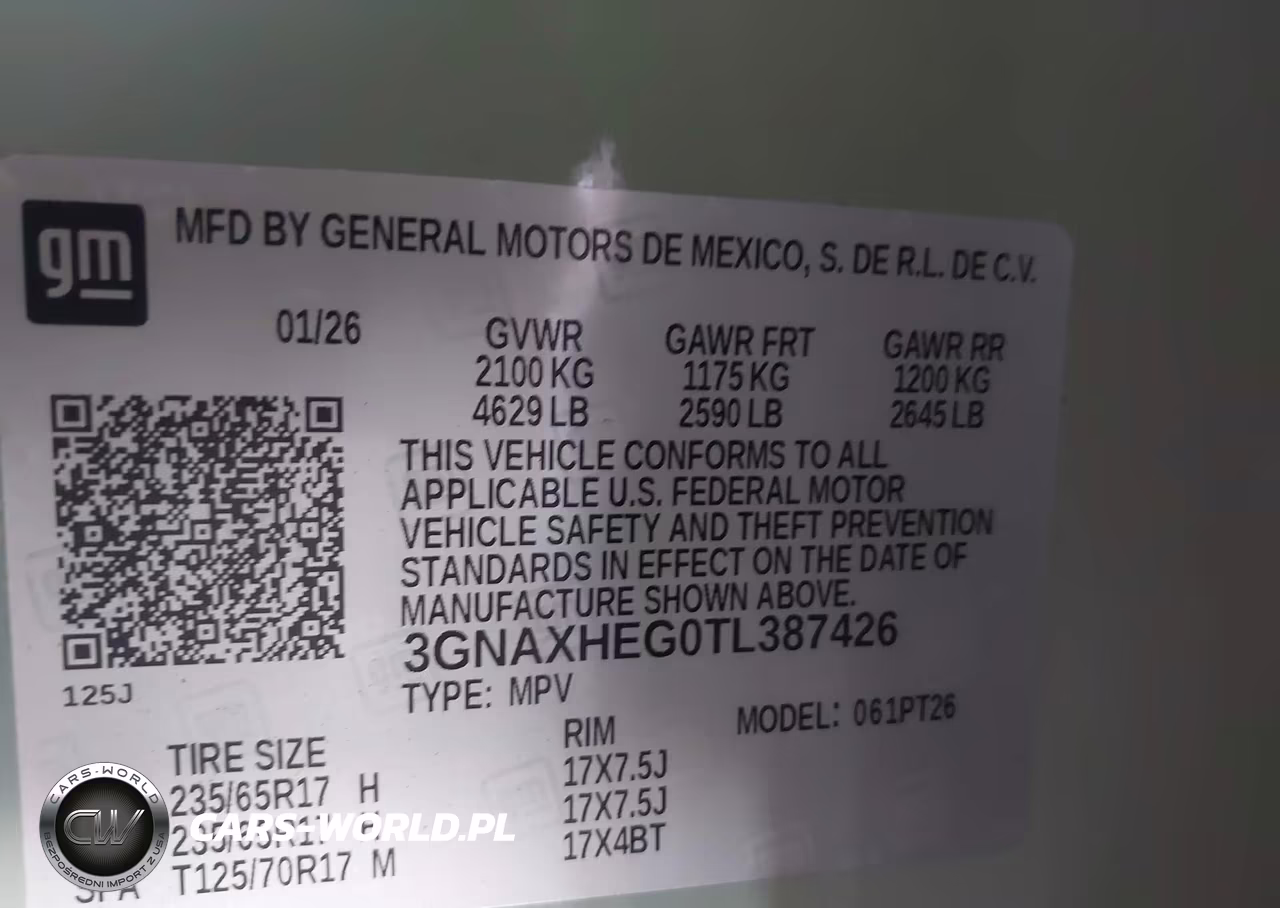 2026 Chevrolet Equinox Fwd Lt VIN:3GNAXHEG0TL387426 - 9