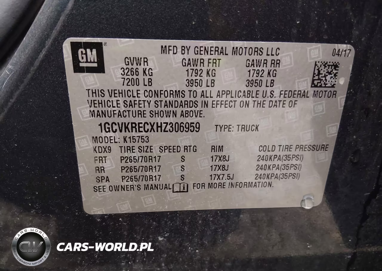 2017 Chevrolet Silverado 1500 1Lt VIN:1GCVKRECXHZ306959 - 9