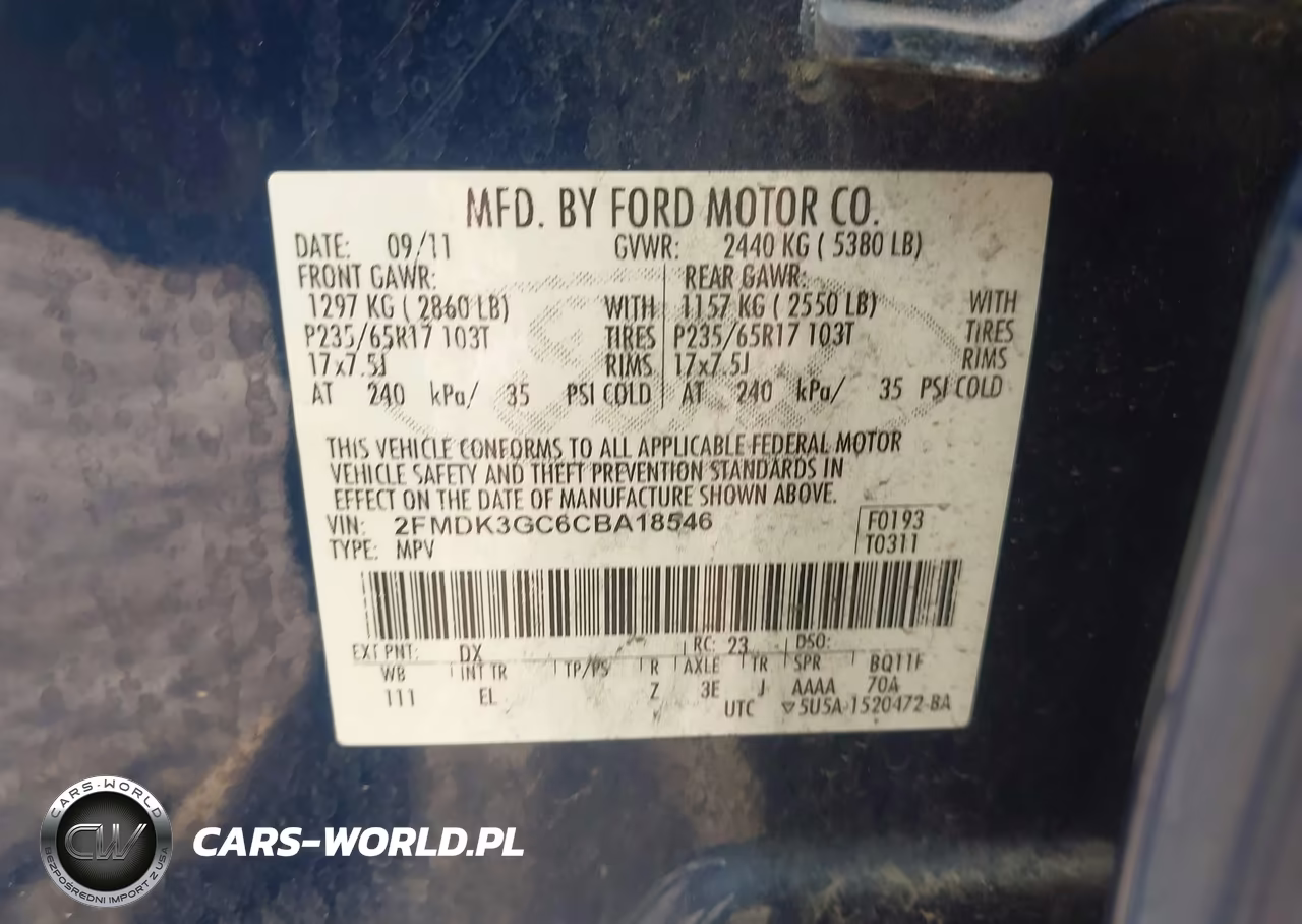 2012 Ford Edge Se VIN:2FMDK3GC6CBA18546 - 9