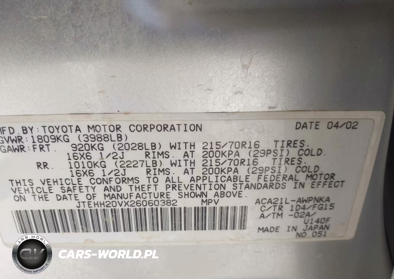 2002 Toyota Rav4 VIN:JTEHH20VX26060382 - 9
