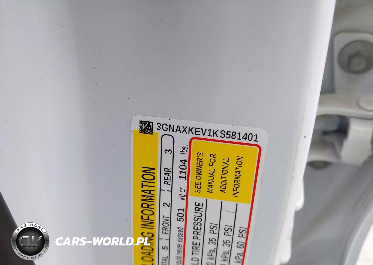 2019 Chevrolet Equinox Lt VIN:3GNAXKEV1KS581401 - 9