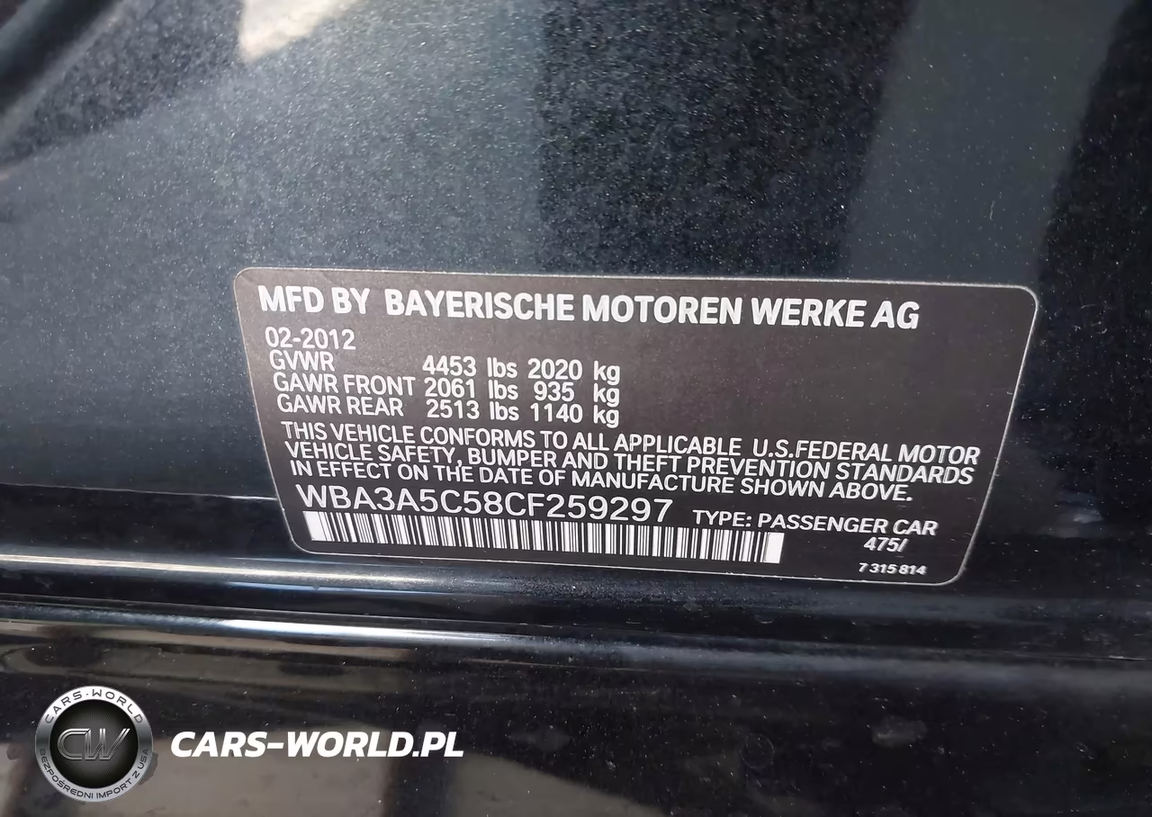 2012 BMW 328I VIN:WBA3A5C58CF259297 - 9